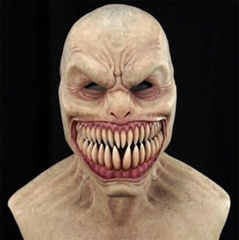 Halloween Mask | Full Face Natural Latex | Fits Heads Up to 24 in | Slate