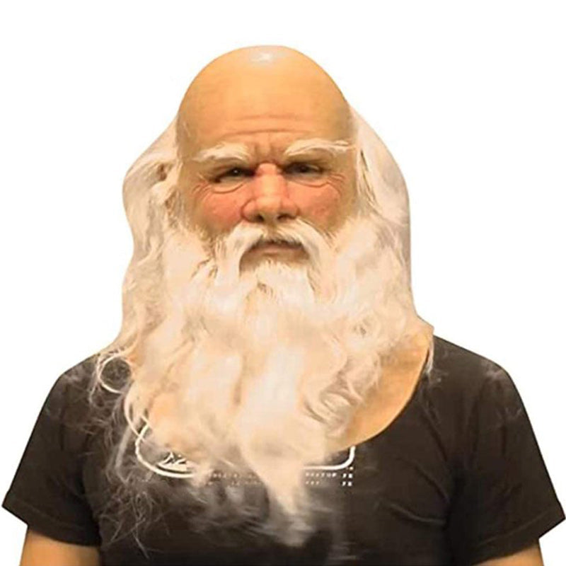 Halloween Mask | Full Face Natural Latex | Fits Heads Up to 24 in | Slate