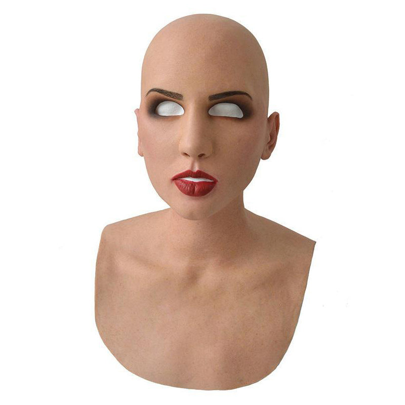 Halloween Mask | Full Face Natural Latex | Fits Heads Up to 24 in | Slate