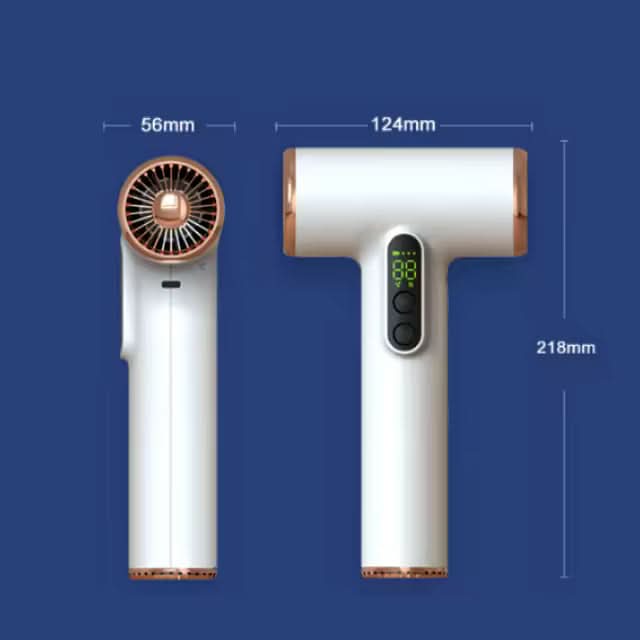 Cordless Hair Dryer | 30,000 RPM Motor | 3 Speed and Heat Settings | Gale