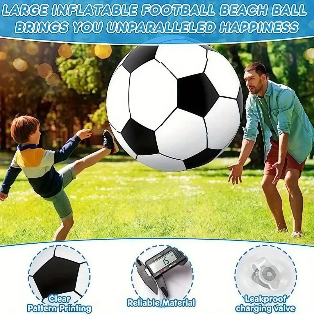 Inflatable Soccer Ball | Five Sizes | Durable PVC Outdoor Play | Rally
