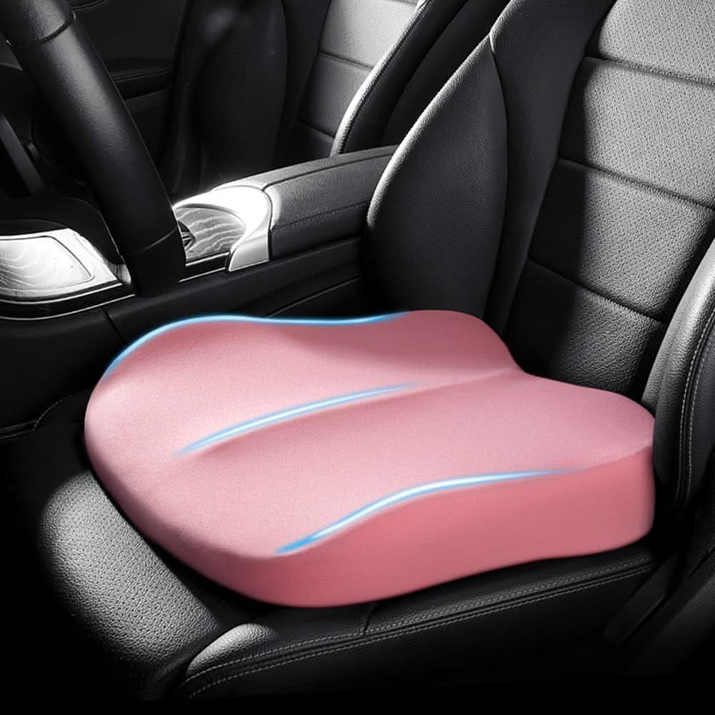 Car Seat Cushion | Memory Foam Comfort | Non-Slip Base | Glade
