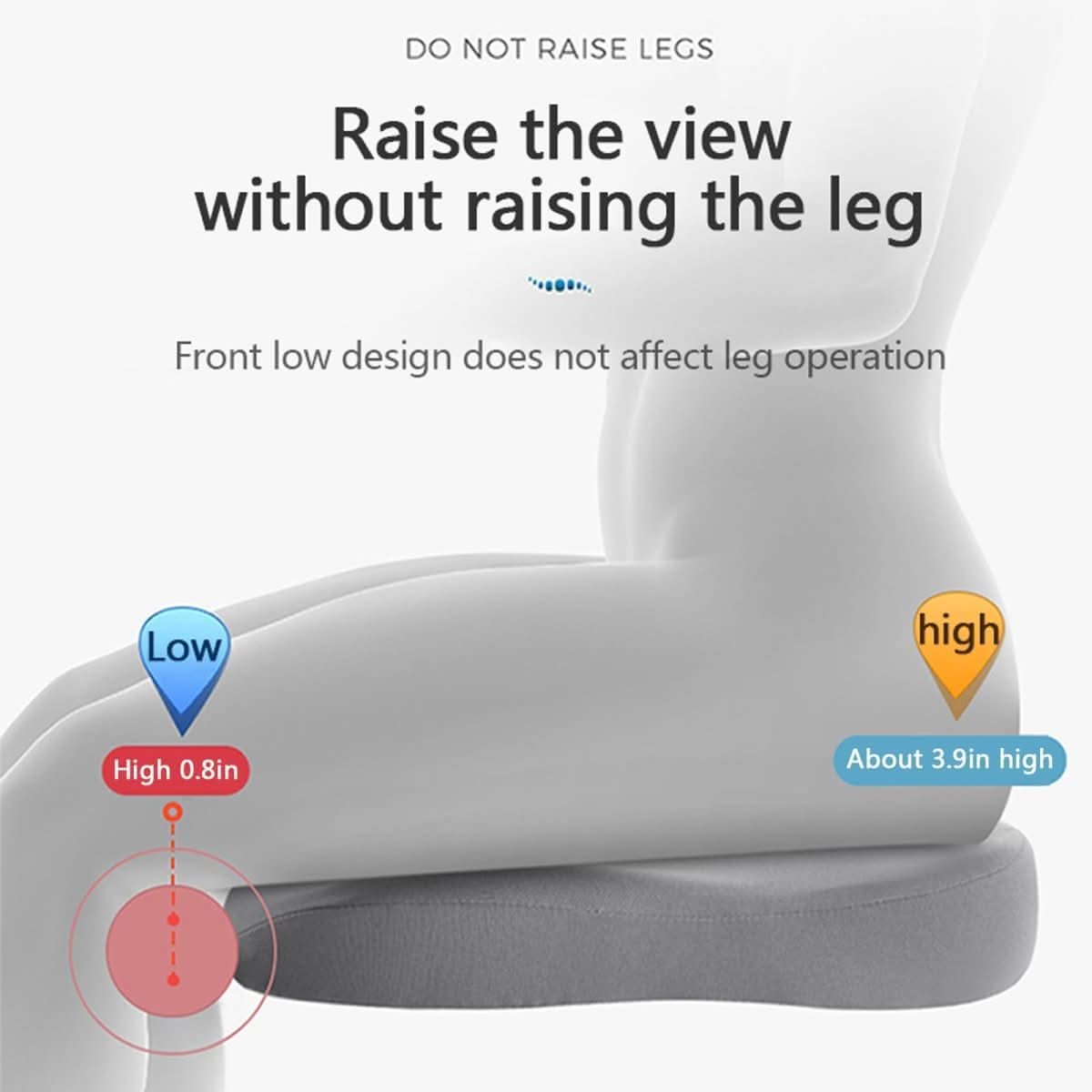 Car Seat Cushion | Memory Foam Comfort | Non-Slip Base | Glade