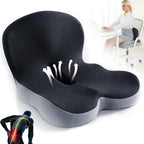 Seat Cushion | Ergonomic Memory Foam Seat Cushion | Pressure-Relieving & Non-Slip | ErgoComfort