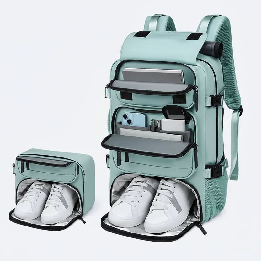 Travel Backpack | Water-Resistant | USB Charging Port | Fleet