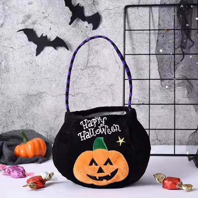 Kids Trick-or-Treat Bag | Adjustable Strap | Brushed Cloth, 4 Colors | Wren