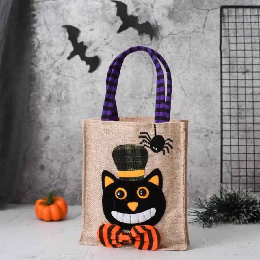 Trick-or-Treat Bag | Washable Cotton Linen | 4 Character Designs | Willow
