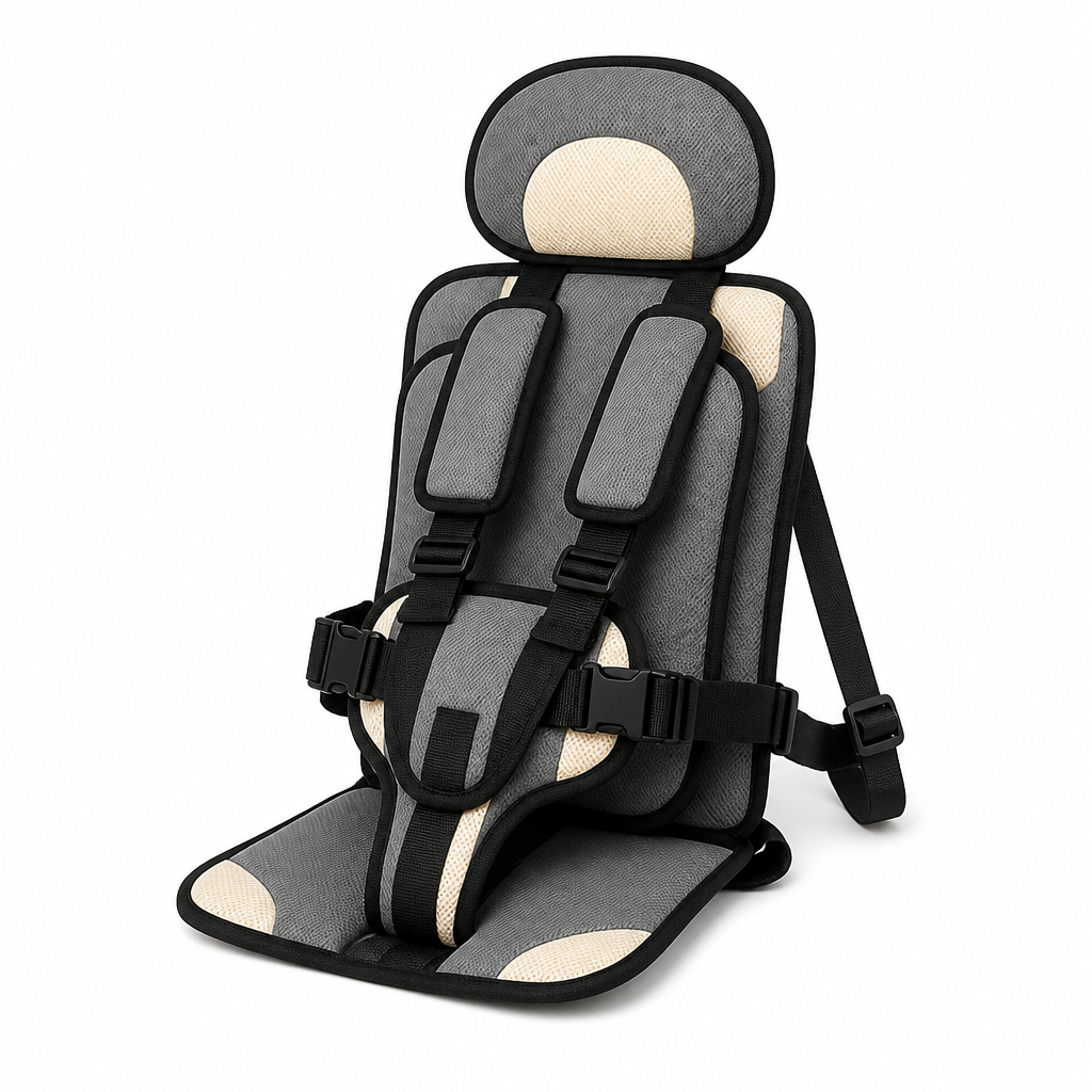 Five-Point Harness Foldable Child Travel Seat (Removable & Washable Cover)
