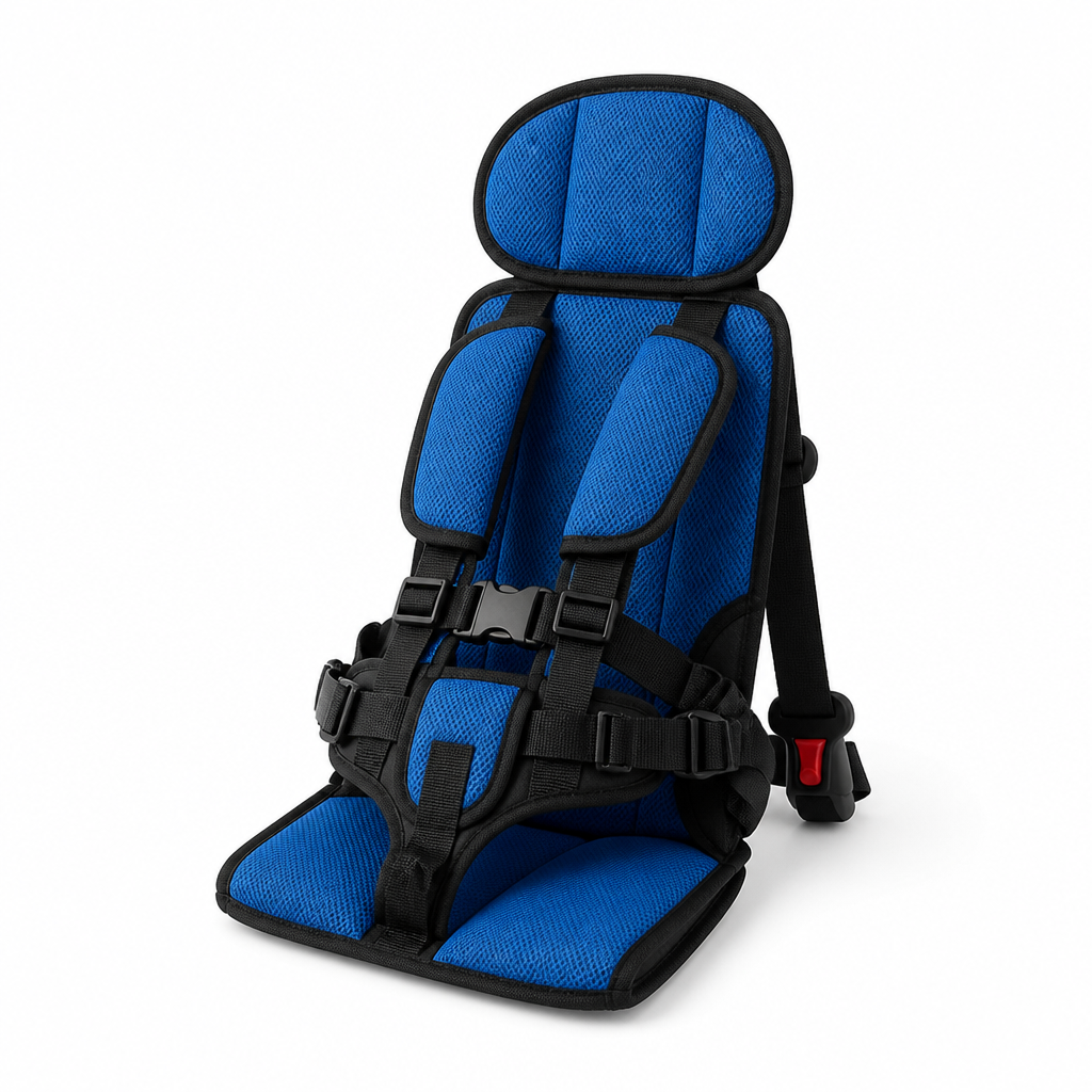 Five-Point Harness Foldable Child Travel Seat (Removable & Washable Cover)