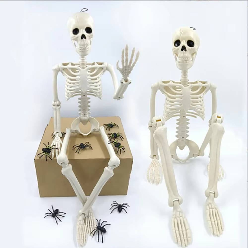 Hanging Skeleton Decoration | 15.7 in Tall | Posable Joints | Vale