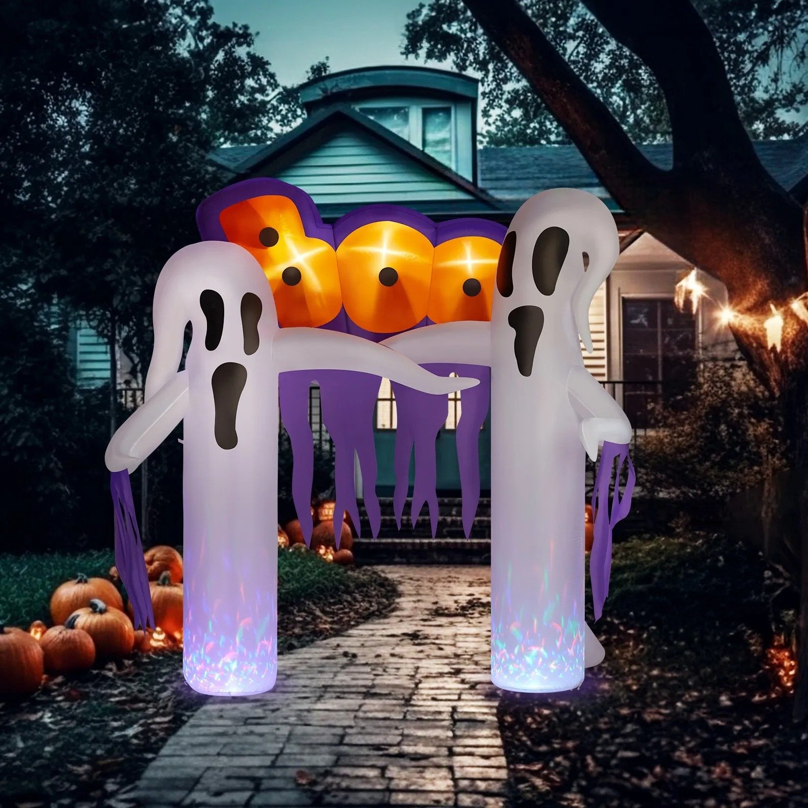 Halloween Archway | Inflatable with LED Lights | Stakes Included | Summit