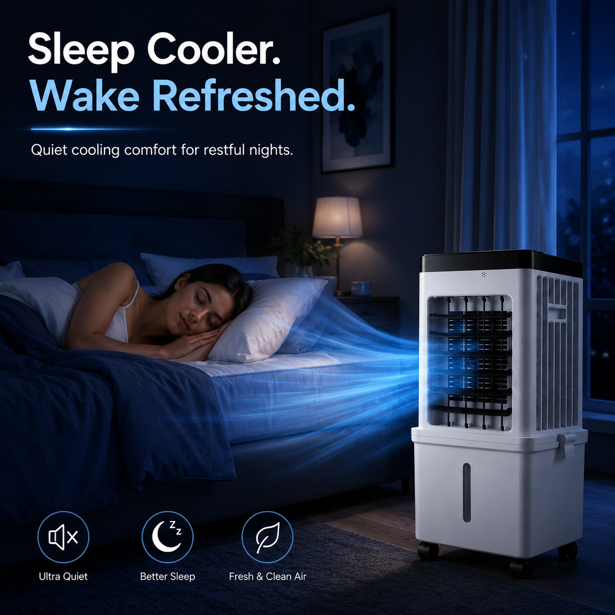 Isla 2-in-1 Air Cooler & Humidifier