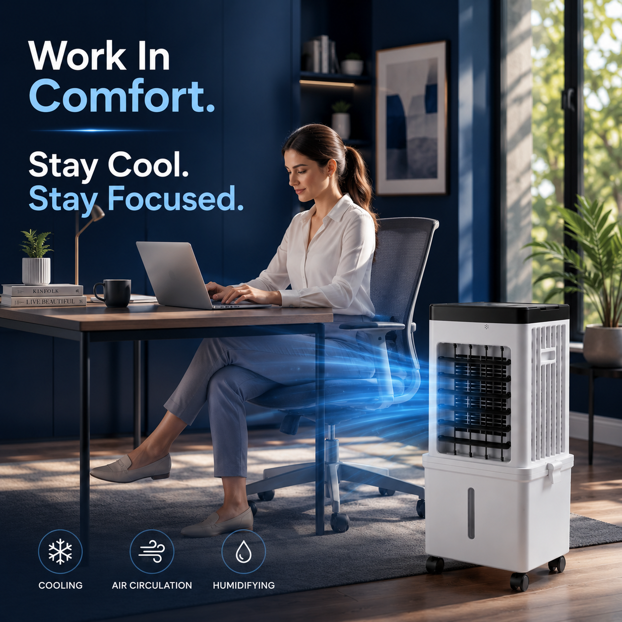 Isla 2-in-1 Air Cooler & Humidifier