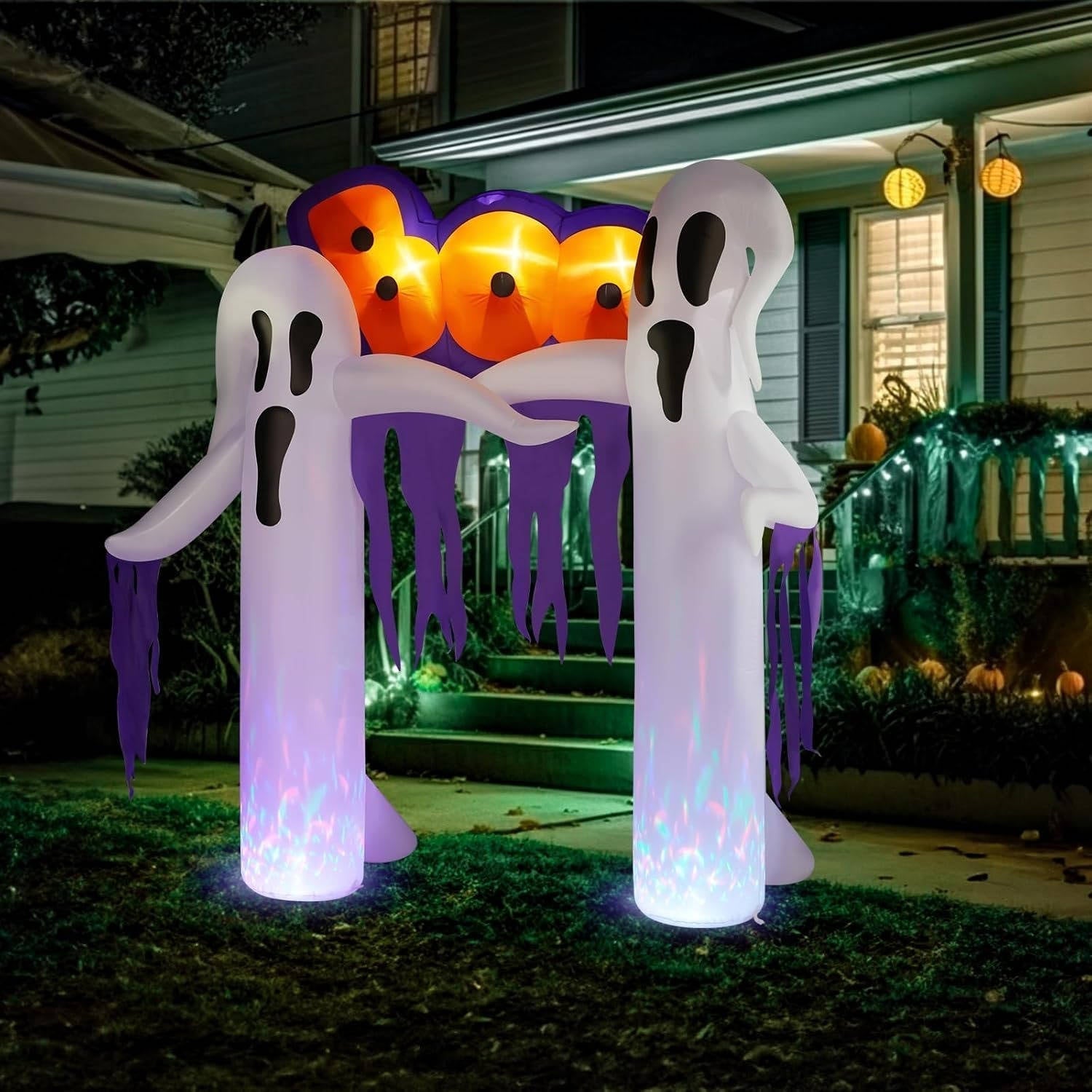 Halloween Archway | Inflatable with LED Lights | Stakes Included | Summit