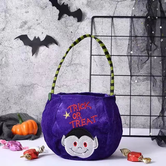 Kids Trick-or-Treat Bag | Adjustable Strap | Brushed Cloth, 4 Colors | Wren